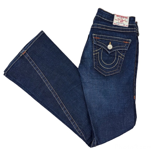 True Religion Joey Big T Stitch Flare Jean Size 27 - Picture 15 of 15